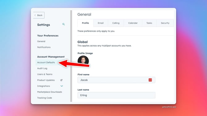 account-defaults