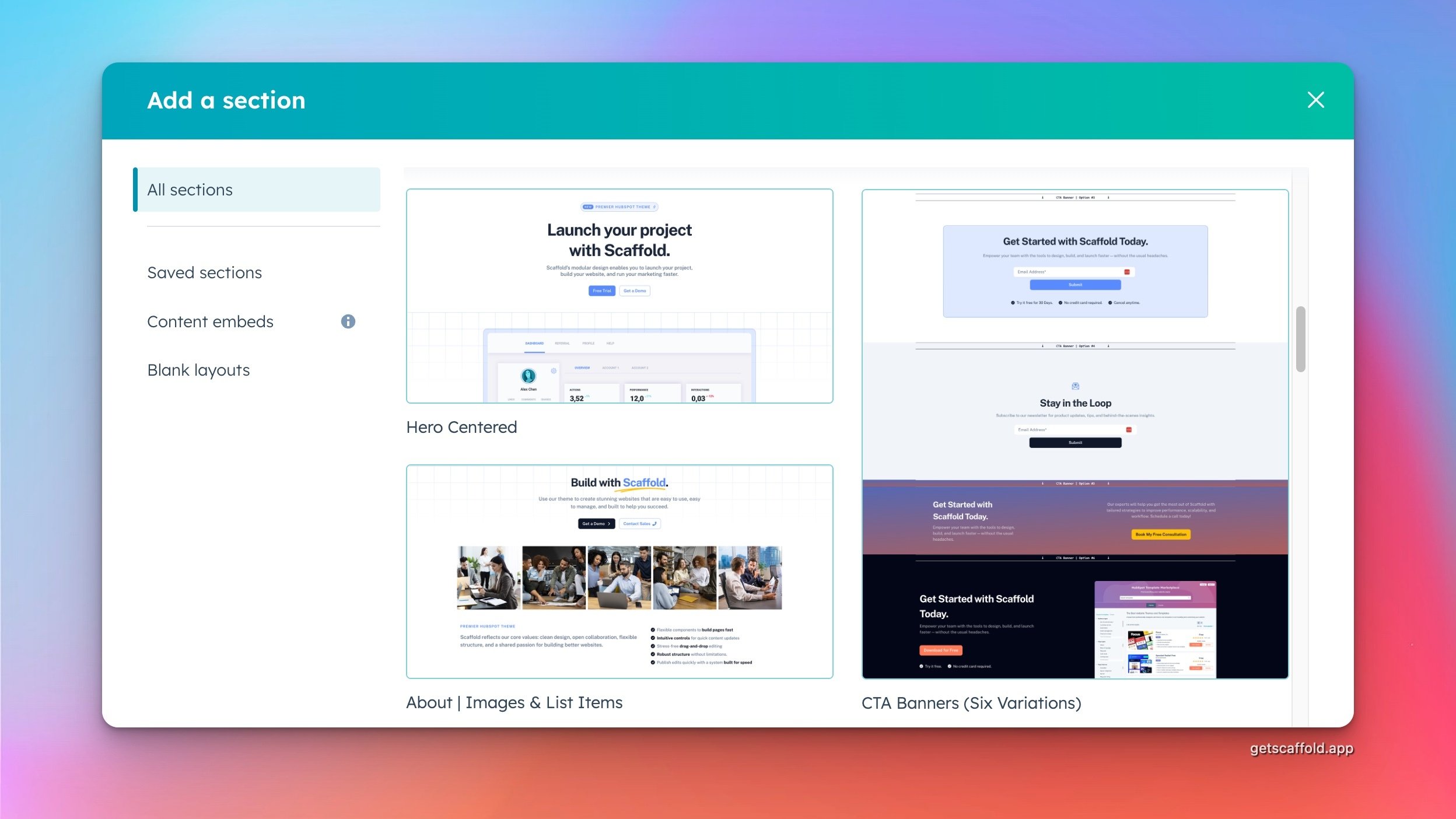 page-sections