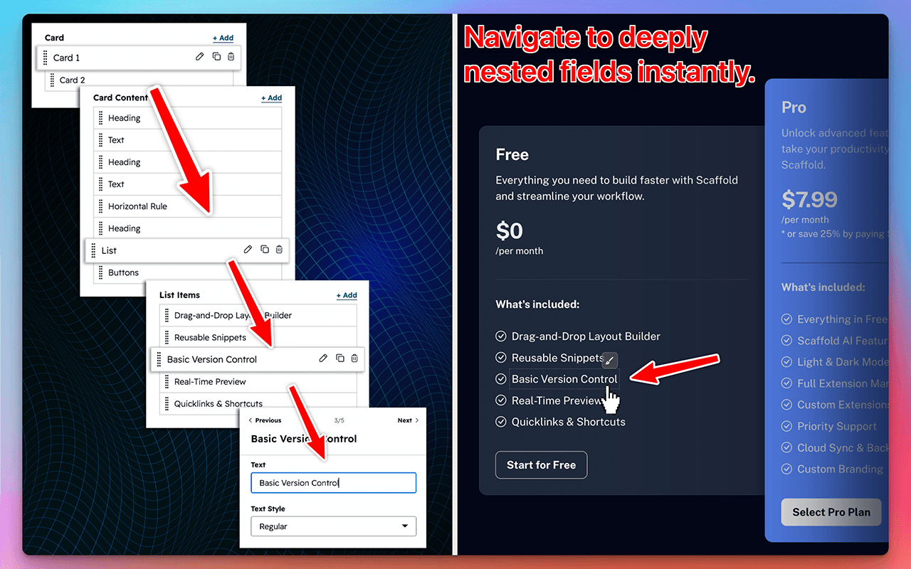 Jump Straight to Nested Fields