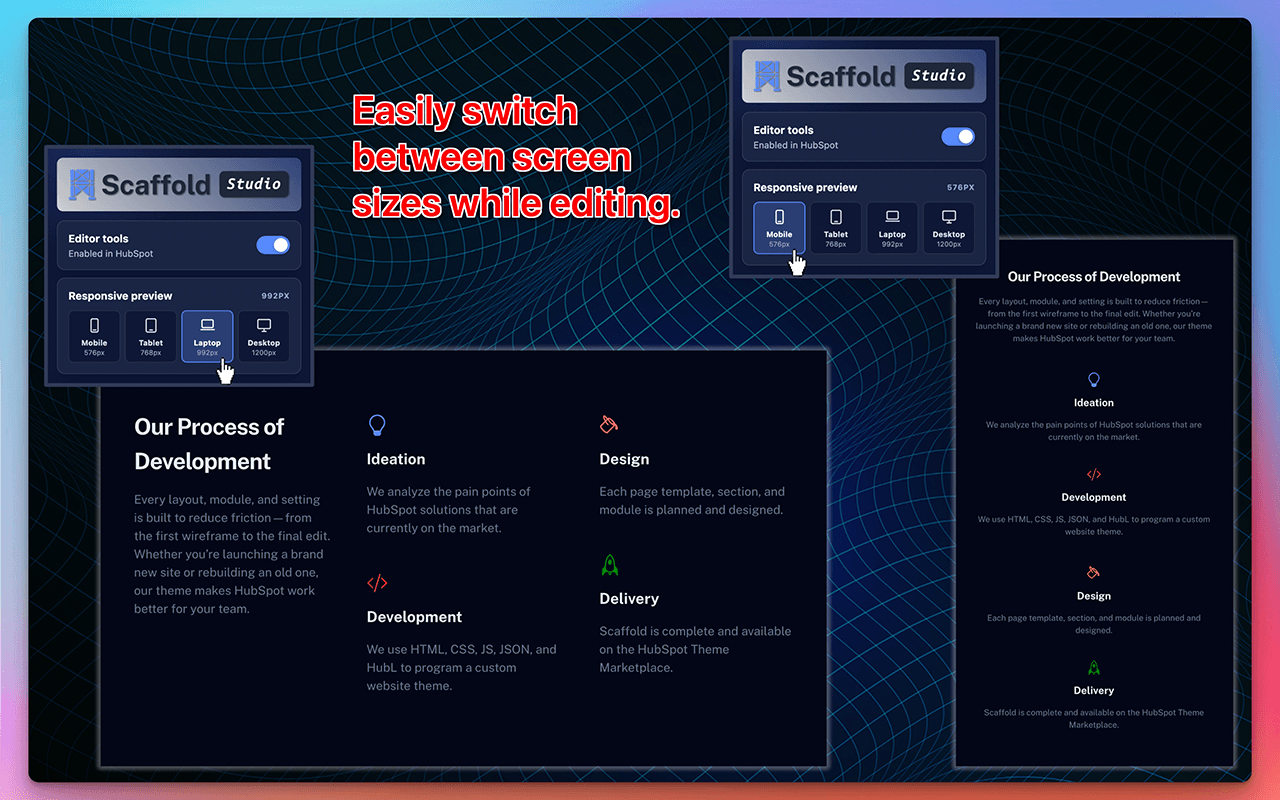Responsive Editing Made Easier